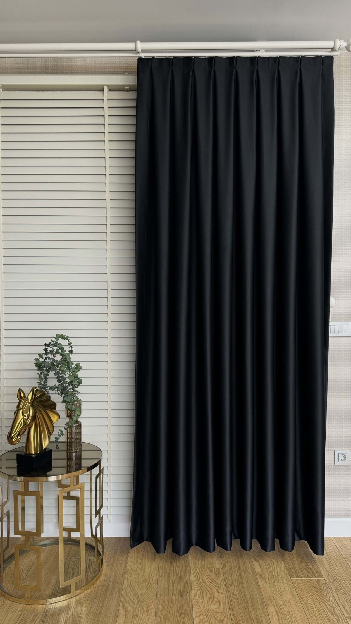 Siyah Blackout Perde - Karartma Fon Perde, Premium Kalite Serisidir, %95 Işığı Keser