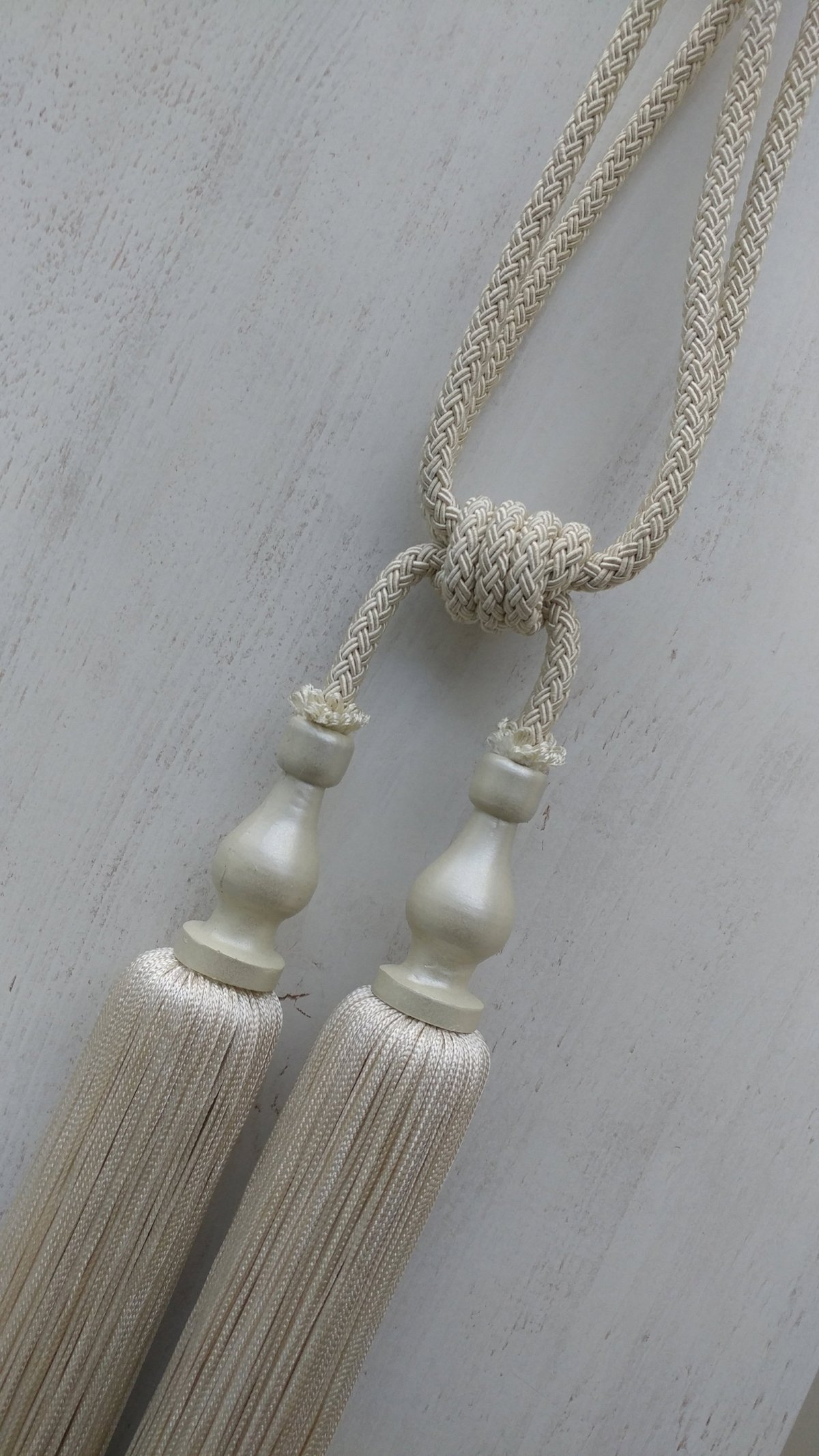 Tassel Krem Braçol Perde Bağı- Krem Açık
