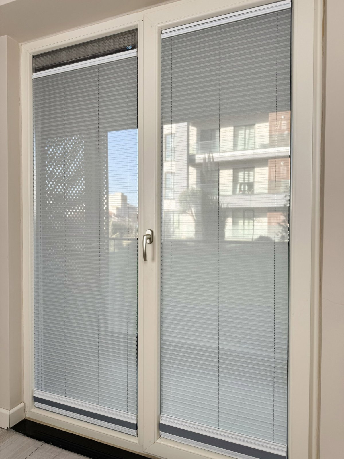 Sadece Tül Plise - Yapışkanlı/vidalı Sistem - 2 Renk - Krem Ve Beyaz - Pimapen Ve Cam Balkon İçin