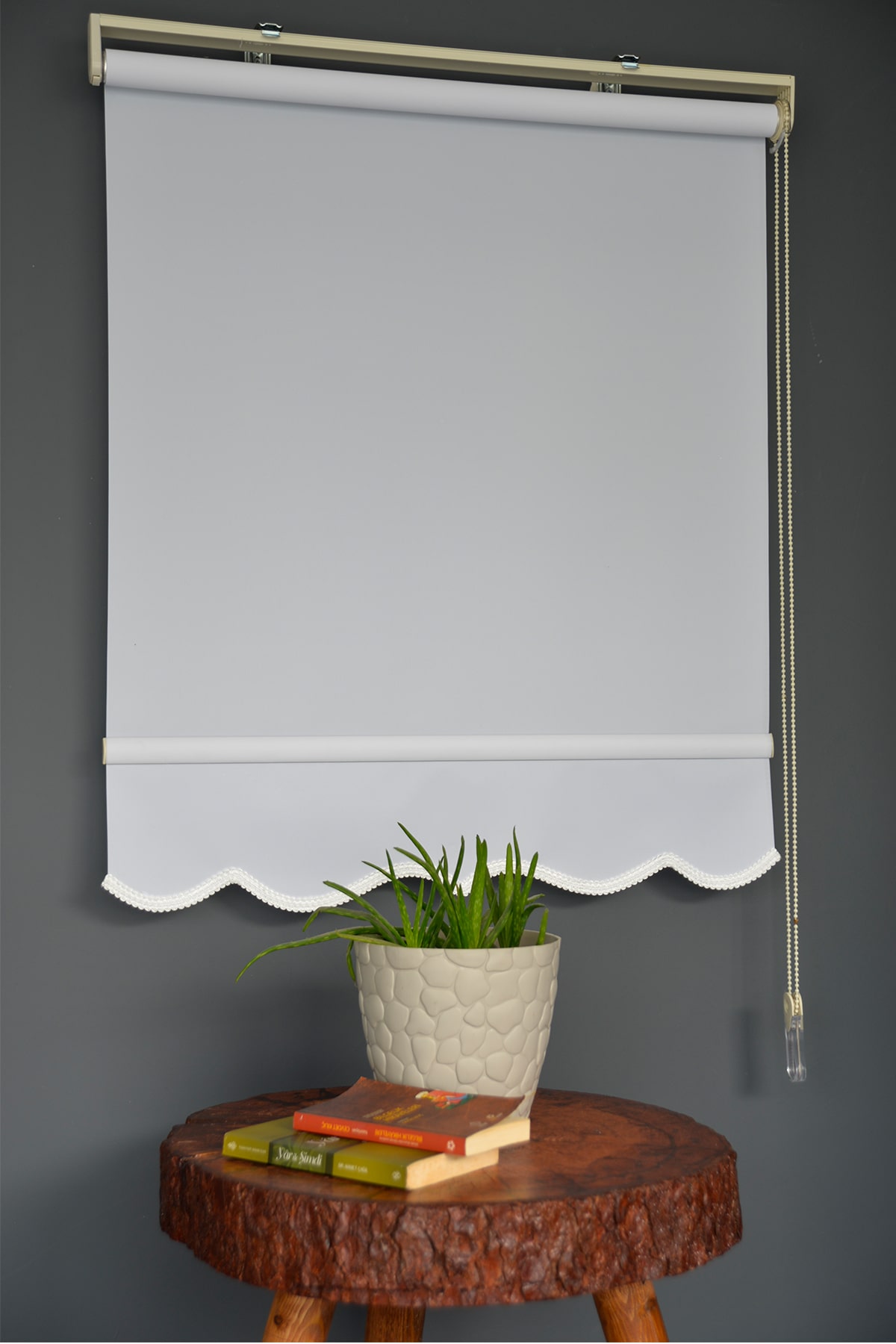 Halim Perdesan Pl-01 Beyaz Renk Polyester Thin Mat Stor Perde