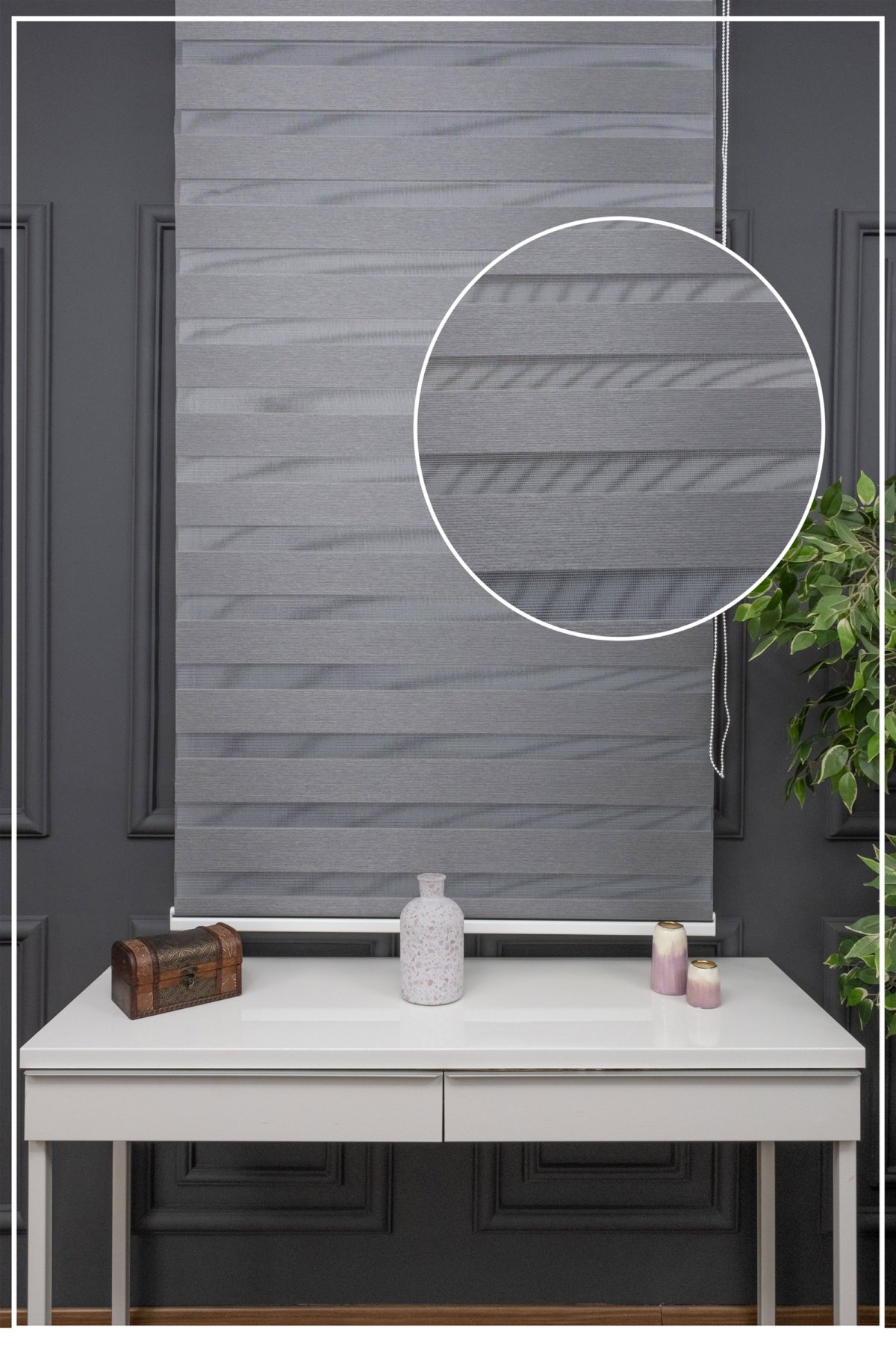 Zebra Perde -new Bambu Düz Zebra Perde
