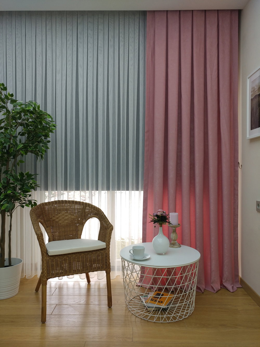 Soft Pembe Fon Perde (150)- A.pudra-pembe