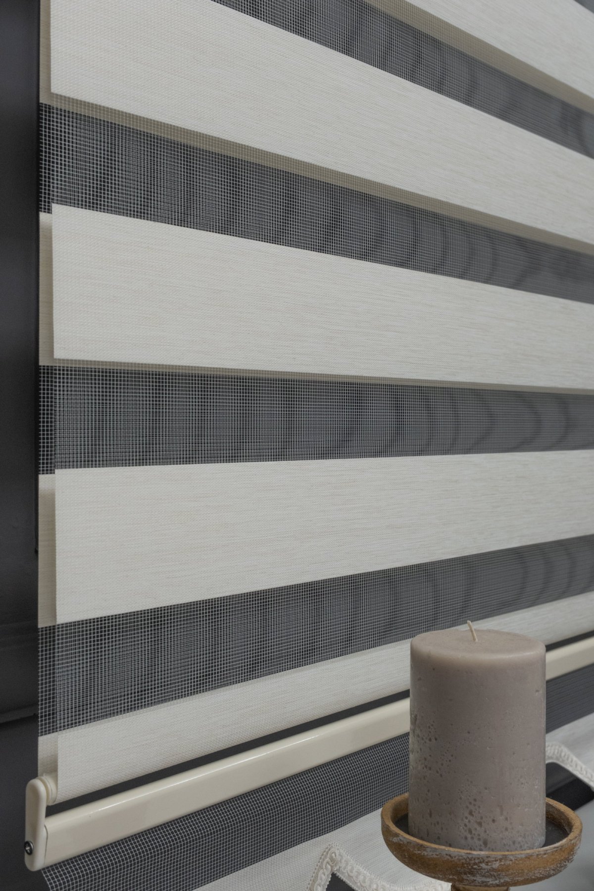 Krem Bambu Zebra Perde 100x200